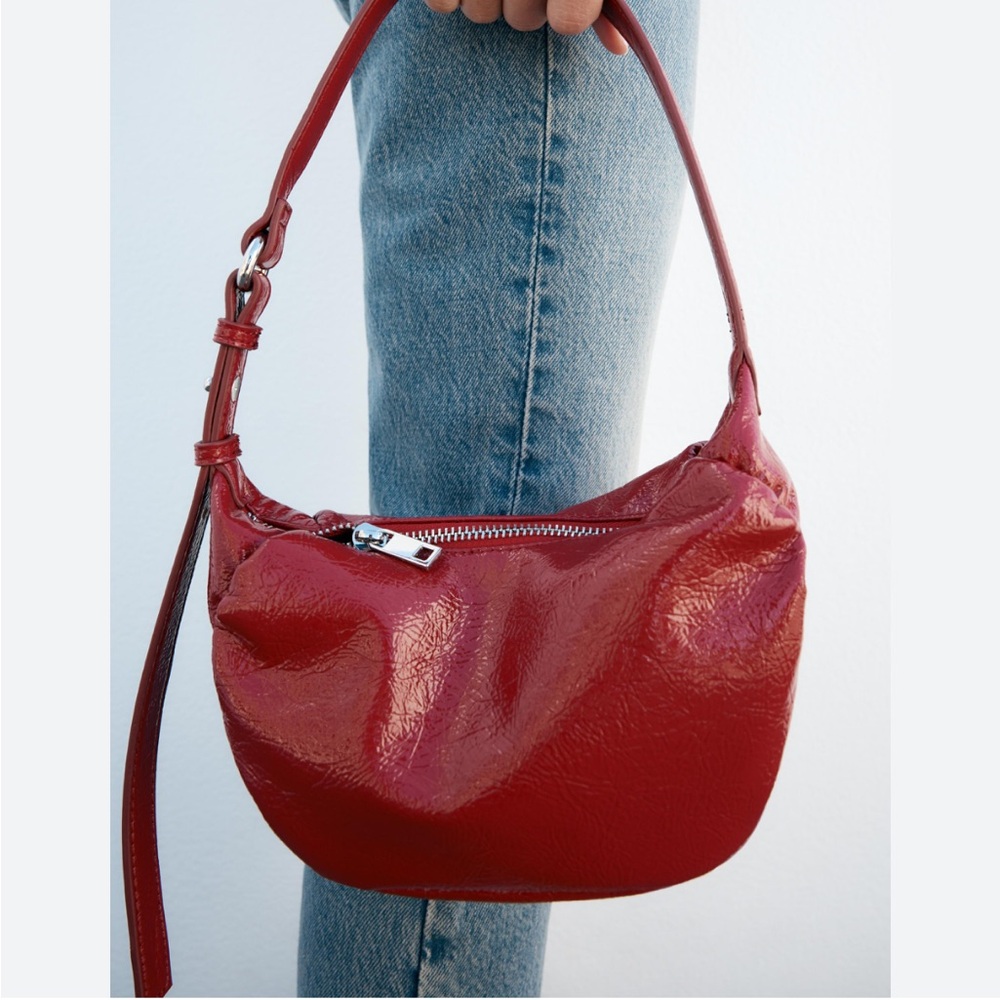 ZARA RED SHOULDER BAG